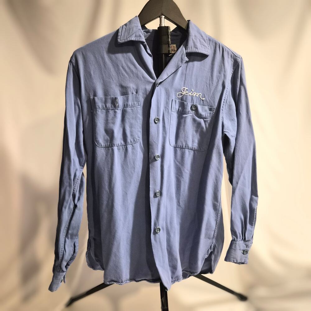 Vintage 50s Empire Modifiers of Danbury Chainstitch Rockabilly Bowling Shirt S